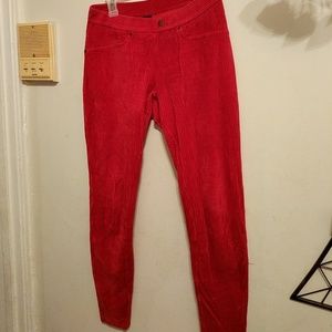 HUE corduroy leggings burgundy S M L